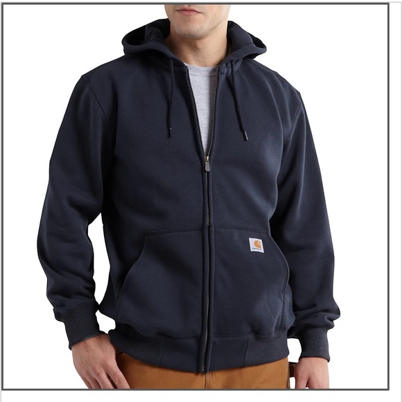 Carhartt Dark Blue Full-Zip Hoodie - Picture 1 of 6